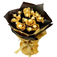 16 Ferrero Rocher Chocolate in Bouquet