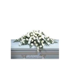 White Calla Casket Spray#18
