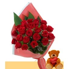 Two Souls In Love (18 Roses + Teddy Bearus)