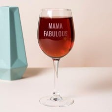 Fabulous Mama Wine Glass