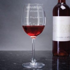 Personalized Drink To Drunk Wine Glass