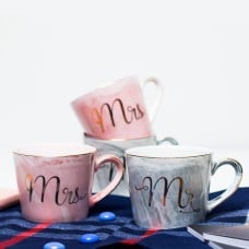 Mr And Mrs Ceramic Tea Mugs.