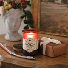 Northern Lights 5oz Candle Woodwick Spirit Jar - Merlot