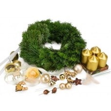 Advent wreath for home creation GOLD