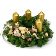 Advent wreath Gold