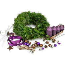 Advent wreath for home creation PURPLE