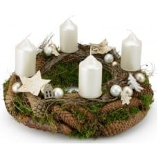 Advent wreath Luxury White