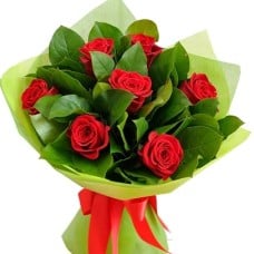 "Thinking About You" Roses Bouquet (red / standard (local flowers))