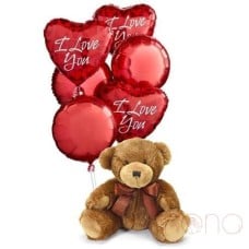 Bear with Bunch of Balloons