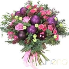 Enchanting New Year Violet Bouquet (regular - fresh quality flowers)
