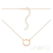 Gorgeous Gold Necklace with a Phianite Stone