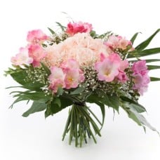 Tender Pink Freesia and Carnation Bouquet | Send Flowers to Ukraine