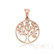 Tree of Life Gold Heart Pendant