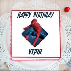 Spider Man Photo Cake (1 Kg cake)