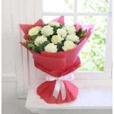 Yellow Carnation Bouquet (10 Flower)