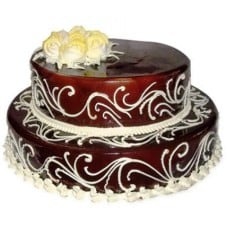 Wedding Special (2 Tier Chocolate Cake - 3 Kg)