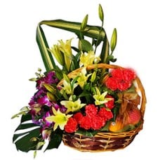 Basket Mix Seasonal Fruit garnish-5