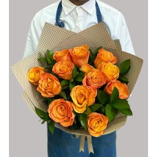 12 Orange Roses (Original)