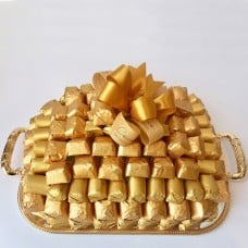 Cocolis Chocolate - Square Tray Gold S - 100Pcs/ 1.5 Kg