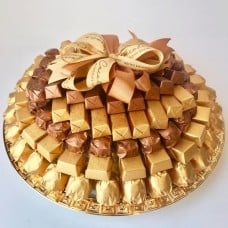 Cocolis Chocolate - Round Plate Gold M - 200Pcs/ 2 Kg