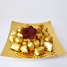 Cocolis Chocolate - Square Gold Plate S - 50Pcs/ 500G