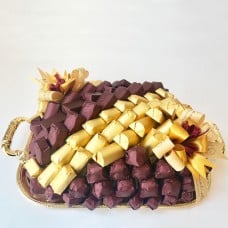 Cocolis Chocolate - Square Tray Gold S - 100Pcs/ 1.5 Kg