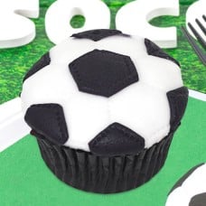 6 World Cup Football Cupcakes