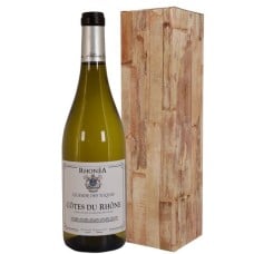 Cotes du Rhone with rose (Cotes du Rhone white wine package in a luxury gift box)