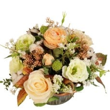 Biedermeier salmon - white approx. H 25cm x W 35cm