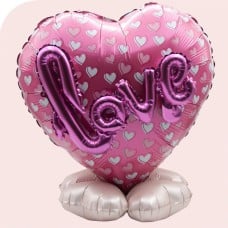 Balloon gift love pink