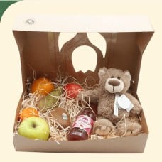 Fruit and Cuddle Friend Gift Box