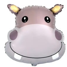Hippo Balloon - Happy Animal Party
