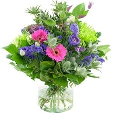 Seasonal bouquet pink lilac/purple (Standard (S))
