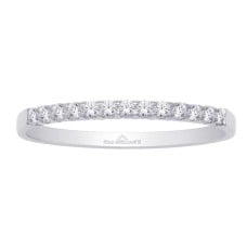 14K White Gold White Gold 0.167 Ct.Tw. Diamond Ladies Machine Band