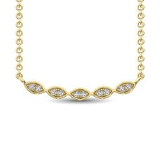 10K Gold 1/10 Ctw Diamond Fashion Necklace