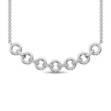 Sterling Silver Diamond Accent Fashion Necklace