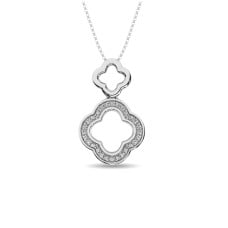 Diamond Fashion Pendant 1/20 ct tw in Sterling Silver(design)