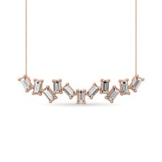 Diamond Fashion Necklace 1/10 ct tw in 10K Rose Gold