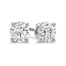 14K White Gold 1/6 Ct.Tw. Premium Diamond Stud Earrings