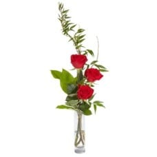 3 ROSES IN VASE