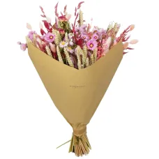 Pink dried flower bouquet
