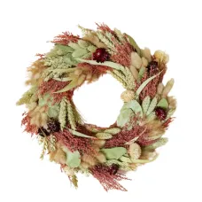 Dried flower wreath ROSEWOOD