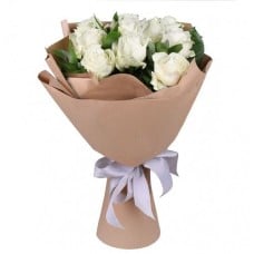 11 White roses Bouquets