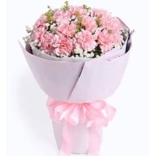 19 steams pink carnation