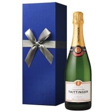 Taittinger Brut La Francaise with Blue Gift Box