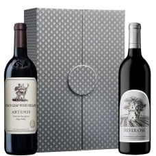 Silver Oak Cabernet & Stag's Leap Artemis Cabernet with Silver Gift Box