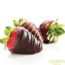 MILK & DARK CHOCOLATE COVERED STRAWBERRIES