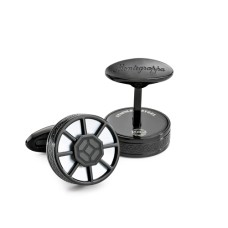 BLACK WHEEL CUFFLINKS