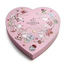 GODIVA CHOCOLATES HEART BOX