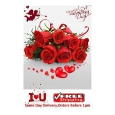 8 Red Roses bouquet Roses bouquet (Regular)